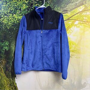 769 Women’s Fila Fleece Jacket Size XS blue Zip up